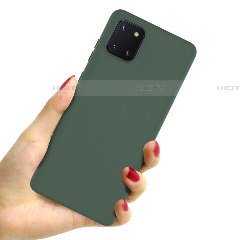 Silikon Hülle Handyhülle Ultra Dünn Schutzhülle 360 Grad Tasche S01 für Samsung Galaxy A81 groß