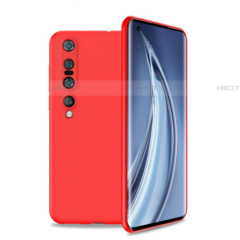Silikon Hülle Handyhülle Ultra Dünn Schutzhülle 360 Grad Tasche S01 für Xiaomi Mi 10 Pro Rot