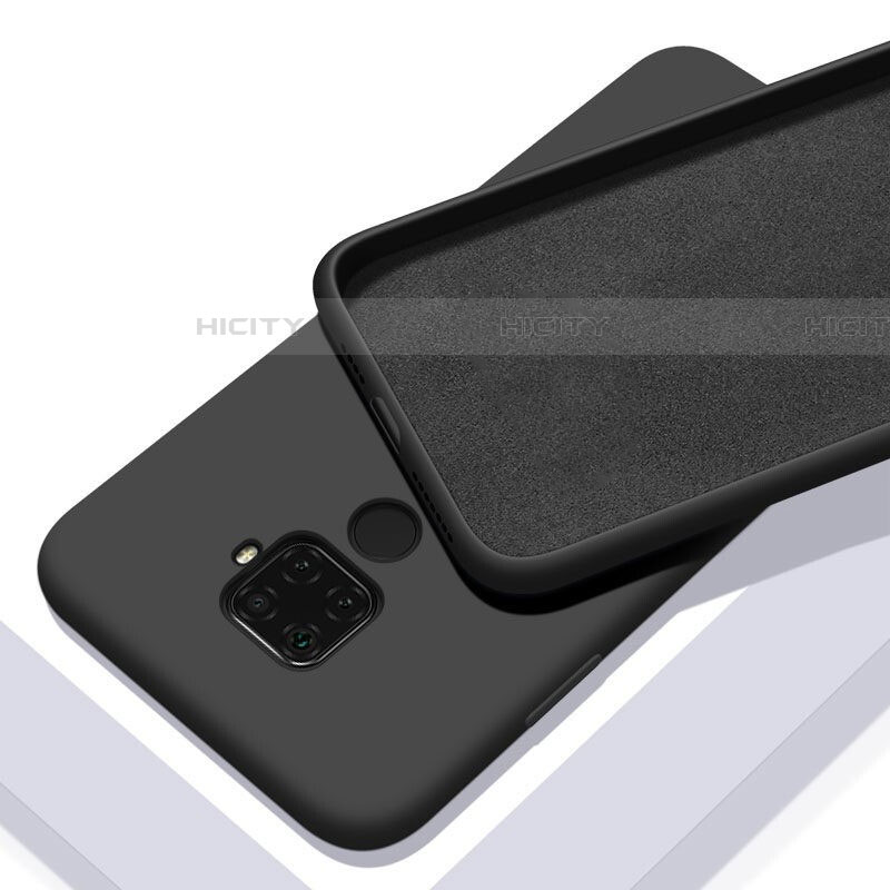Silikon Hülle Handyhülle Ultra Dünn Schutzhülle 360 Grad Tasche S02 für Huawei Mate 30 Lite Schwarz
