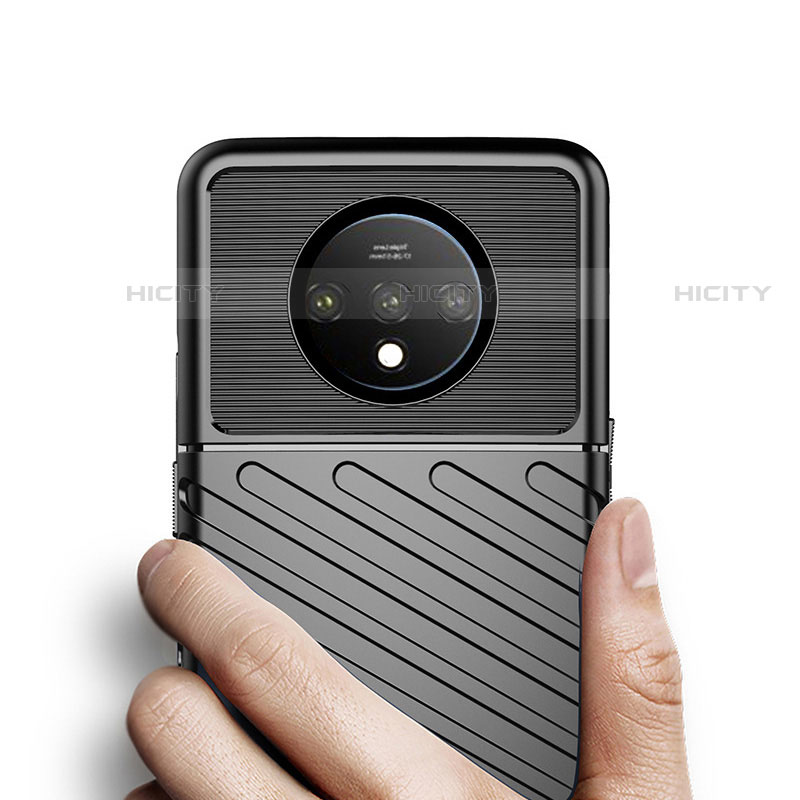 Silikon Hülle Handyhülle Ultra Dünn Schutzhülle 360 Grad Tasche S02 für OnePlus 7T groß