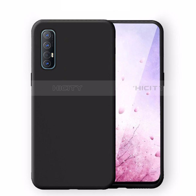 Silikon Hülle Handyhülle Ultra Dünn Schutzhülle 360 Grad Tasche S02 für Oppo Reno3 Pro Schwarz Plus