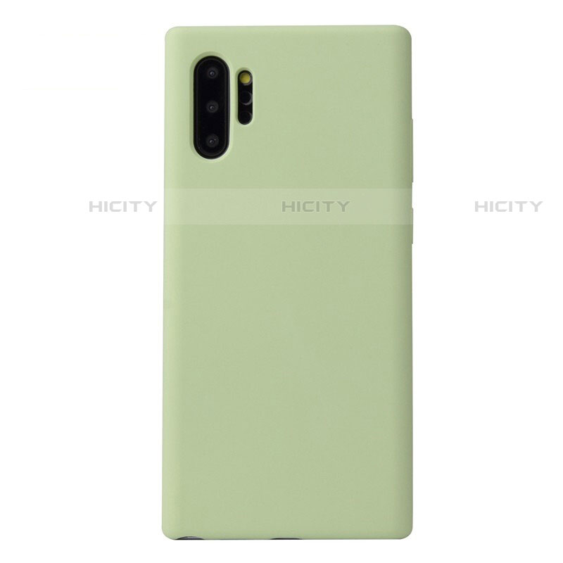 Silikon Hülle Handyhülle Ultra Dünn Schutzhülle 360 Grad Tasche S02 für Samsung Galaxy Note 10 Plus 5G Grün Plus