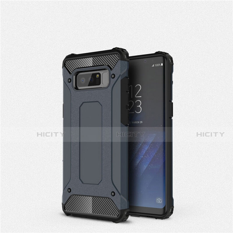 Silikon Hülle Handyhülle Ultra Dünn Schutzhülle 360 Grad Tasche S02 für Samsung Galaxy Note 8 Duos N950F groß