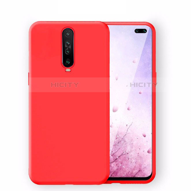 Silikon Hülle Handyhülle Ultra Dünn Schutzhülle 360 Grad Tasche S02 für Xiaomi Redmi K30 5G Rot