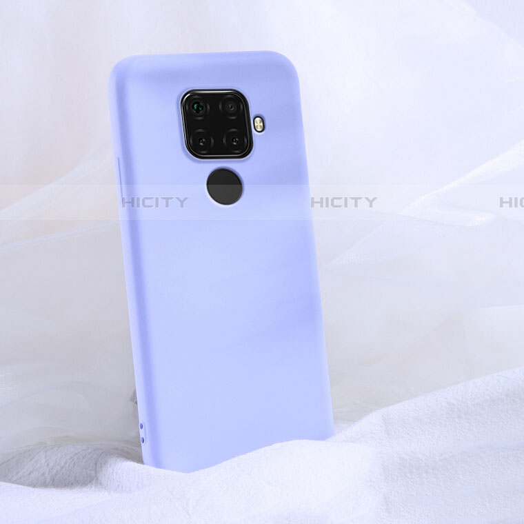 Silikon Hülle Handyhülle Ultra Dünn Schutzhülle 360 Grad Tasche S03 für Huawei Nova 5i Pro Violett Plus