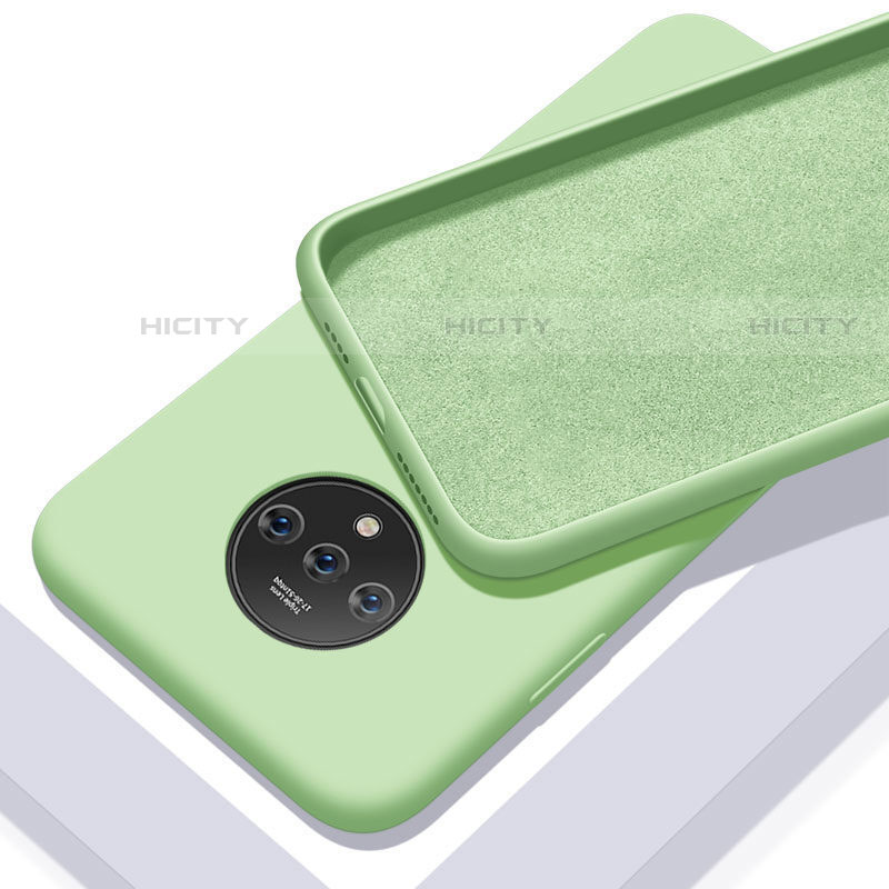 Silikon Hülle Handyhülle Ultra Dünn Schutzhülle 360 Grad Tasche S03 für OnePlus 7T Grün Plus