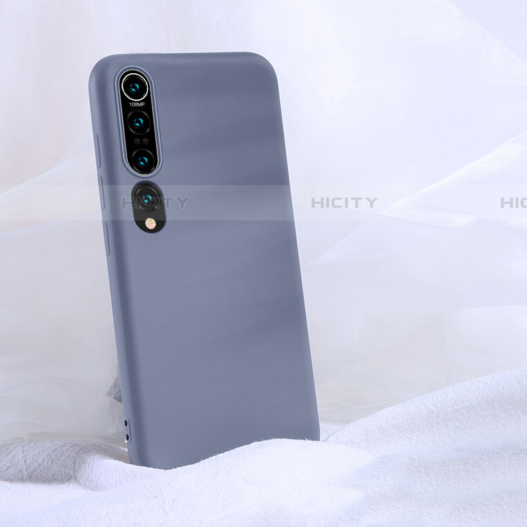 Silikon Hülle Handyhülle Ultra Dünn Schutzhülle 360 Grad Tasche S04 für Xiaomi Mi 10 Grau