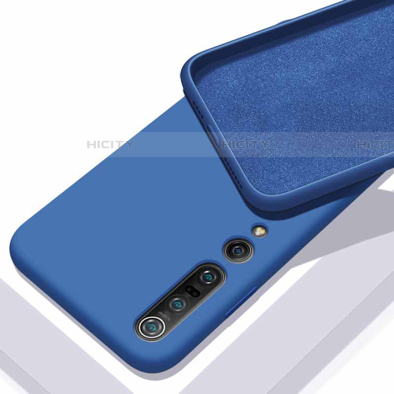 Silikon Hülle Handyhülle Ultra Dünn Schutzhülle 360 Grad Tasche S04 für Xiaomi Mi 10 Pro Blau Plus