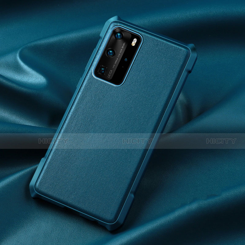 Silikon Hülle Handyhülle Ultra Dünn Schutzhülle 360 Grad Tasche S06 für Huawei P40 Pro Blau