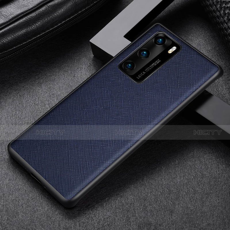 Silikon Hülle Handyhülle Ultra Dünn Schutzhülle 360 Grad Tasche S08 für Huawei P40 Blau