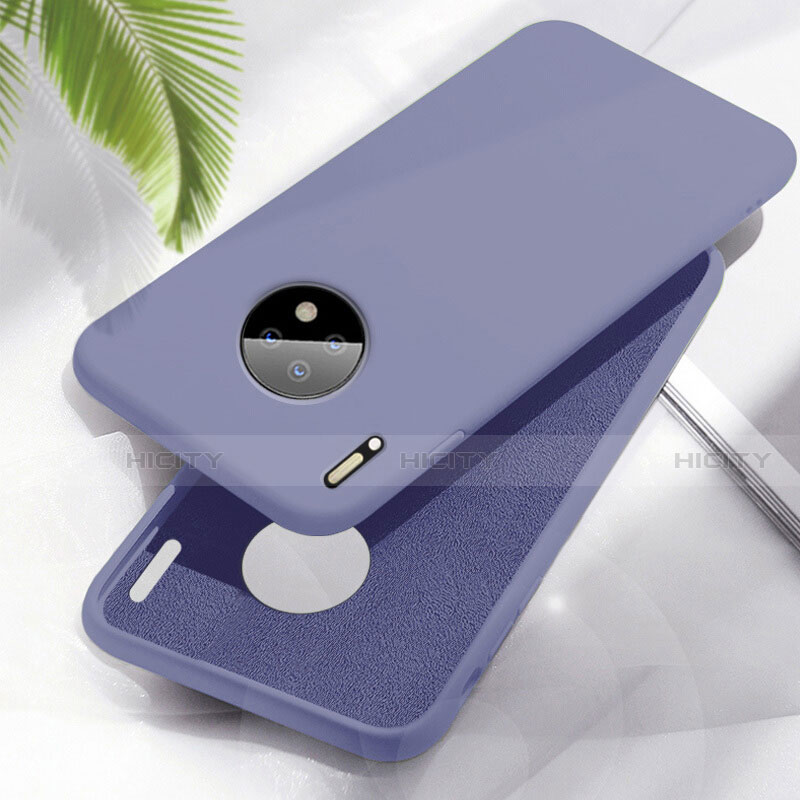 Silikon Hülle Handyhülle Ultra Dünn Schutzhülle 360 Grad Tasche Z05 für Huawei Mate 30E Pro 5G Violett