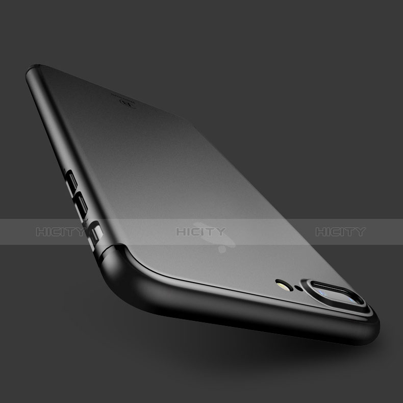 Silikon Hülle Handyhülle Ultra Dünn Schutzhülle A01 für Apple iPhone 8 Plus Schwarz