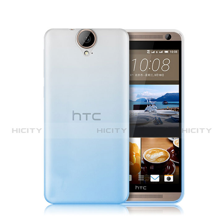 Silikon Hülle Handyhülle Ultra Dünn Schutzhülle Durchsichtig Farbverlauf für HTC One E9 Plus Blau