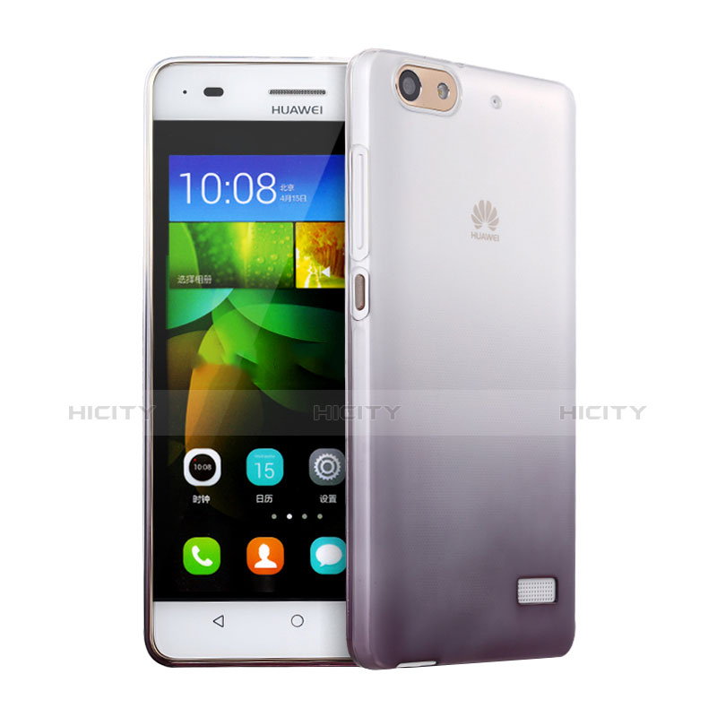 Silikon Hülle Handyhülle Ultra Dünn Schutzhülle Durchsichtig Farbverlauf für Huawei G Play Mini Grau Plus