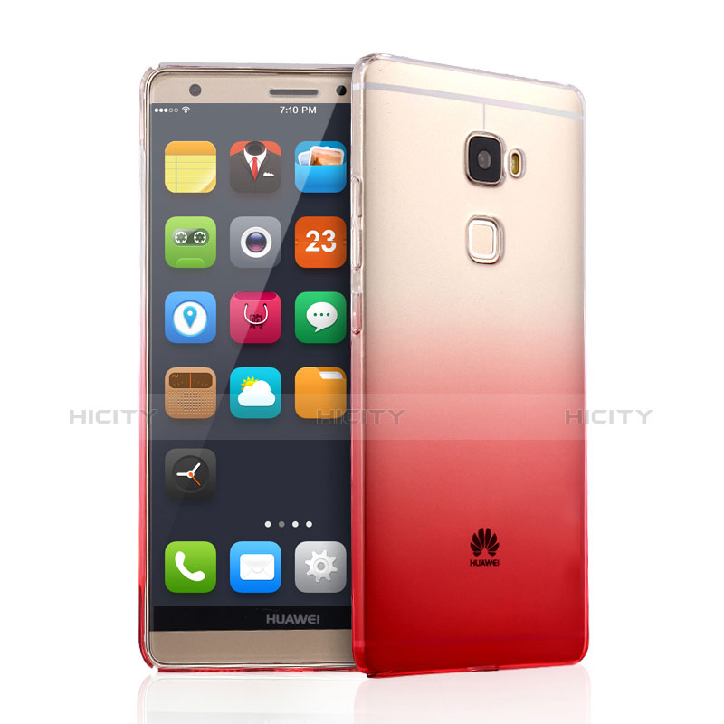 Silikon Hülle Handyhülle Ultra Dünn Schutzhülle Durchsichtig Farbverlauf für Huawei Mate S Rosa Plus