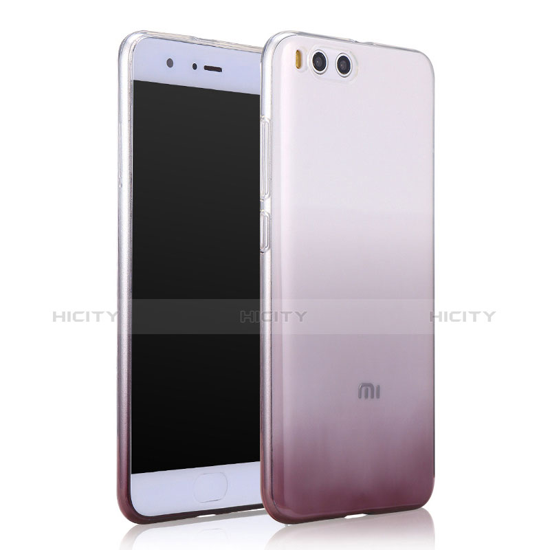 Silikon Hülle Handyhülle Ultra Dünn Schutzhülle Durchsichtig Farbverlauf für Xiaomi Mi 6 Grau Plus