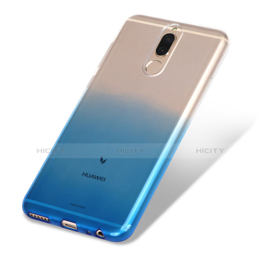 Silikon Hülle Handyhülle Ultra Dünn Schutzhülle Durchsichtig Farbverlauf G01 für Huawei G10 Blau Plus