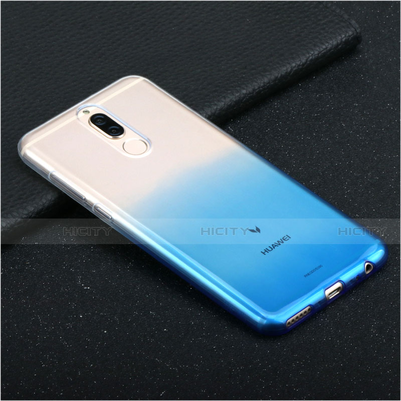 Silikon Hülle Handyhülle Ultra Dünn Schutzhülle Durchsichtig Farbverlauf G01 für Huawei G10 Blau groß