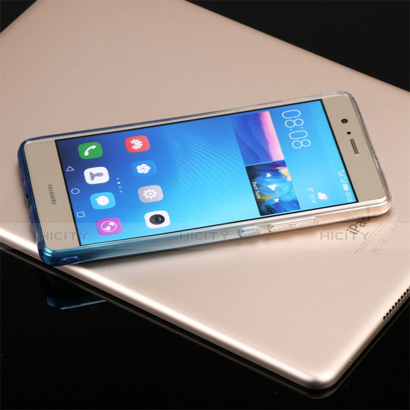 Silikon Hülle Handyhülle Ultra Dünn Schutzhülle Durchsichtig Farbverlauf G01 für Huawei G9 Lite Blau groß