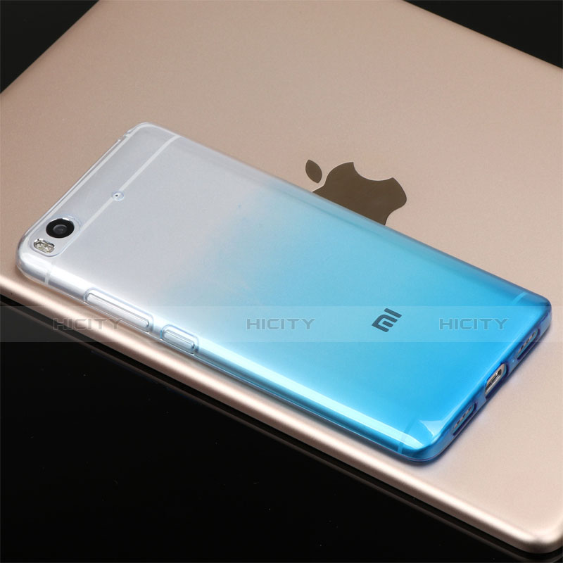 Silikon Hülle Handyhülle Ultra Dünn Schutzhülle Durchsichtig Farbverlauf G01 für Xiaomi Mi 5S 4G Blau