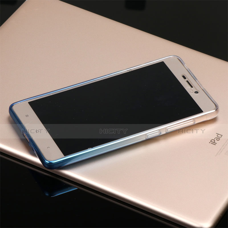 Silikon Hülle Handyhülle Ultra Dünn Schutzhülle Durchsichtig Farbverlauf G01 für Xiaomi Redmi 3S Blau groß