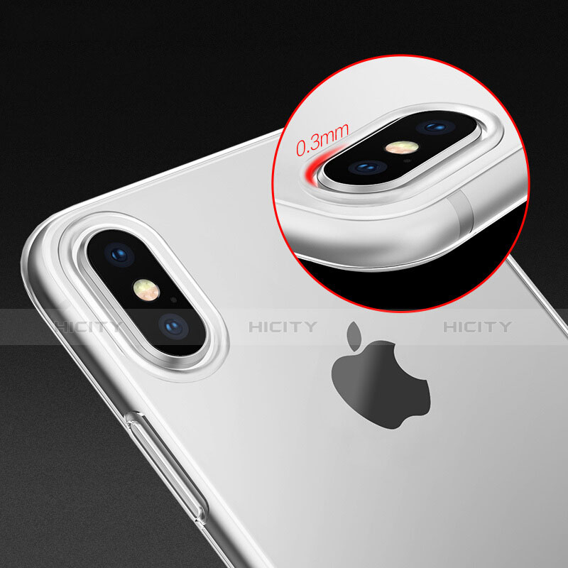Silikon Hülle Handyhülle Ultra Dünn Schutzhülle Durchsichtig Transparent für Apple iPhone X Klar groß