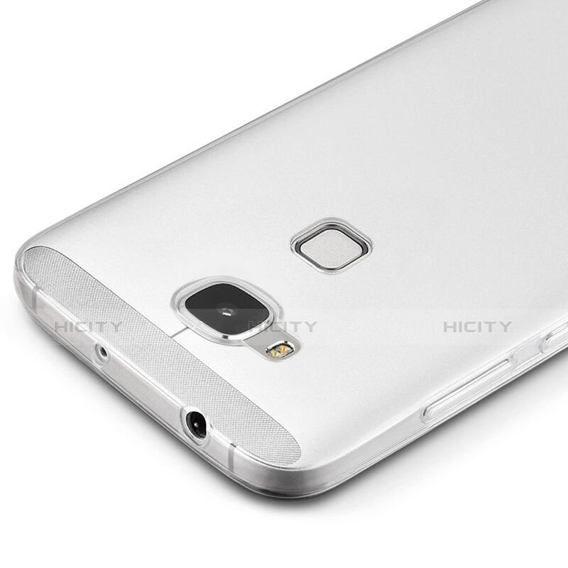 Silikon Hülle Handyhülle Ultra Dünn Schutzhülle Durchsichtig Transparent für Huawei G8 Weiß Plus