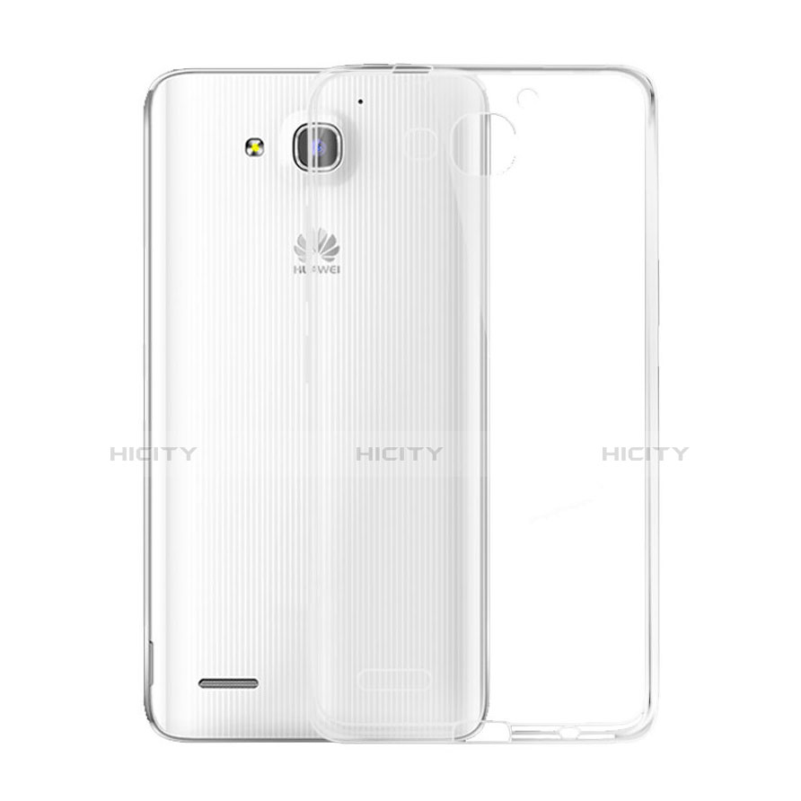 Silikon Hülle Handyhülle Ultra Dünn Schutzhülle Durchsichtig Transparent für Huawei Honor 3X G750 Klar groß