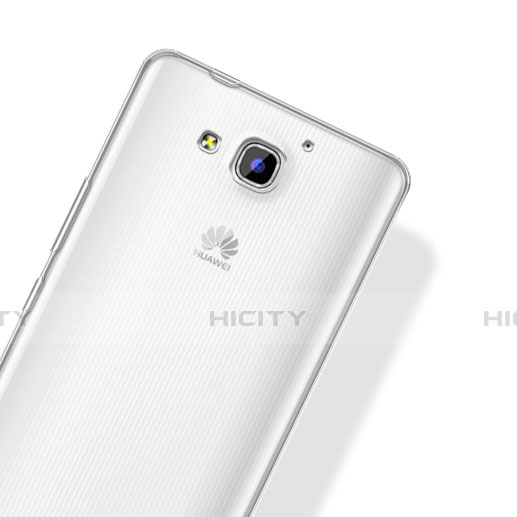 Silikon Hülle Handyhülle Ultra Dünn Schutzhülle Durchsichtig Transparent für Huawei Honor 3X G750 Klar groß