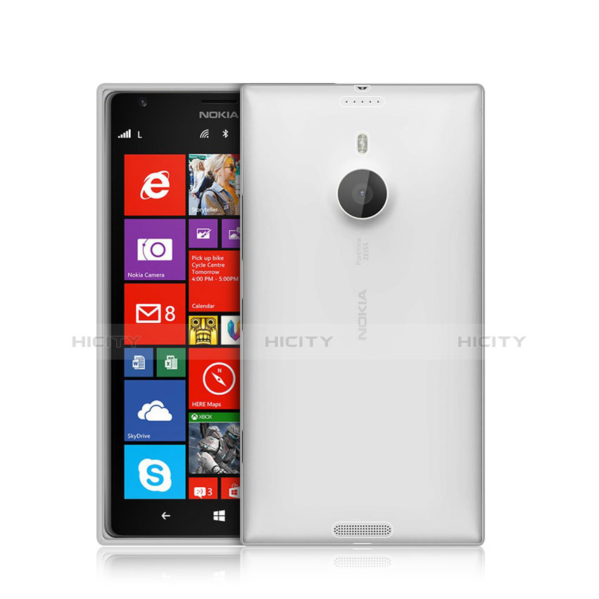 Silikon Hülle Handyhülle Ultra Dünn Schutzhülle Durchsichtig Transparent für Nokia Lumia 1520 Weiß Plus