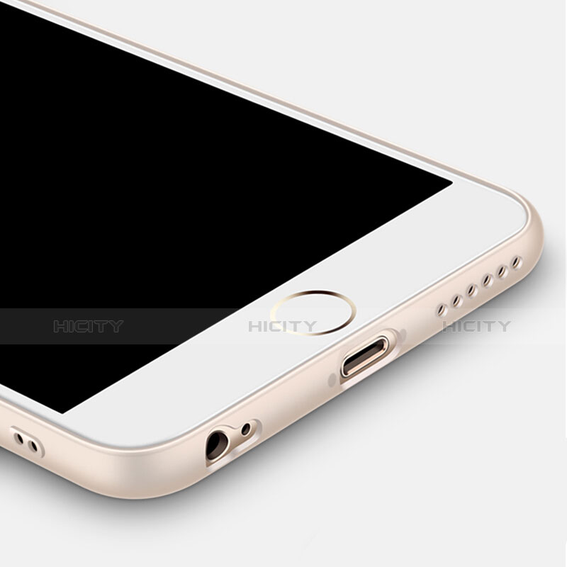 Silikon Hülle Handyhülle Ultra Dünn Schutzhülle Durchsichtig Transparent mit Fingerring Ständer für Apple iPhone 6S Klar groß