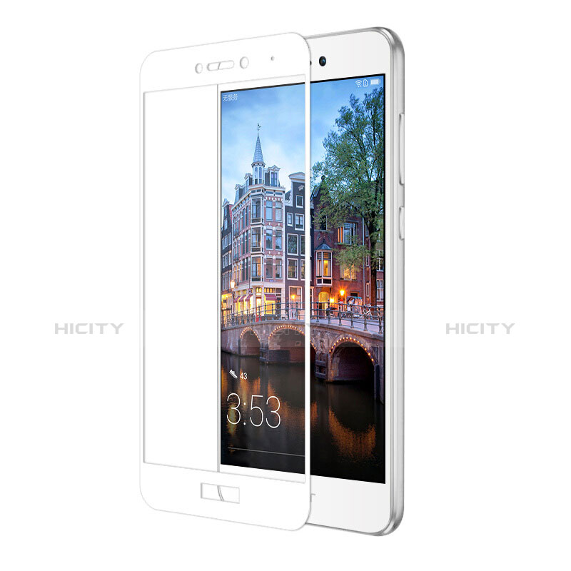 Silikon Hülle Handyhülle Ultra Dünn Schutzhülle Durchsichtig Transparent mit Schutzfolie für Huawei Honor 8 Lite Weiß groß