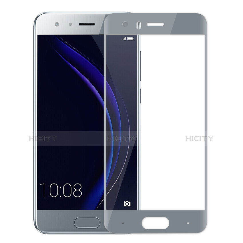 Silikon Hülle Handyhülle Ultra Dünn Schutzhülle Durchsichtig Transparent mit Schutzfolie für Huawei Honor 9 Grau