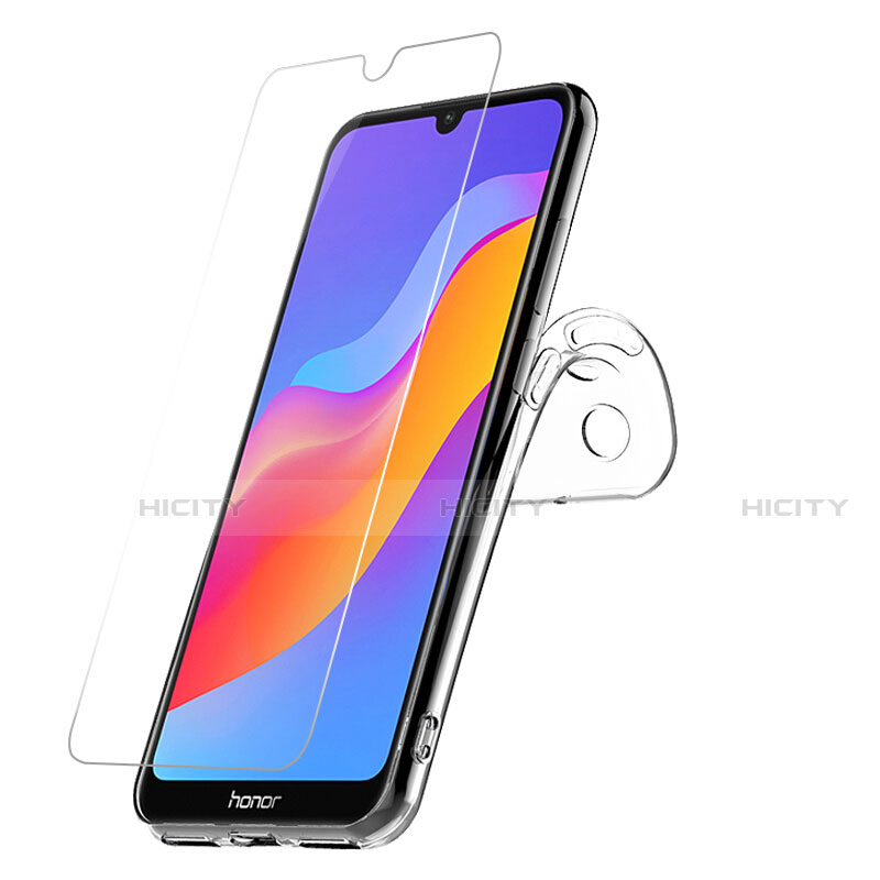Silikon Hülle Handyhülle Ultra Dünn Schutzhülle Durchsichtig Transparent mit Schutzfolie für Huawei Y6 Prime (2019) Klar groß