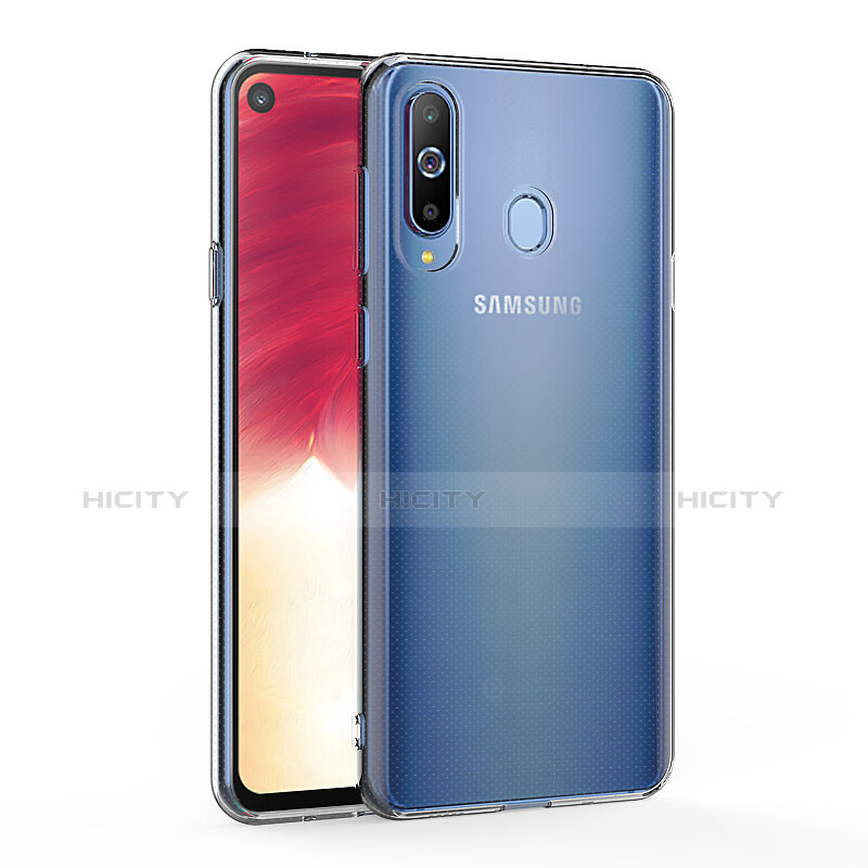 Silikon Hülle Handyhülle Ultra Dünn Schutzhülle Durchsichtig Transparent mit Schutzfolie für Samsung Galaxy A8s SM-G8870 Klar