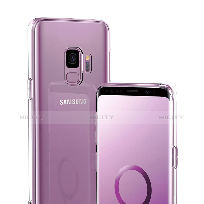 Silikon Hülle Handyhülle Ultra Dünn Schutzhülle Durchsichtig Transparent mit Schutzfolie für Samsung Galaxy S9 Klar groß