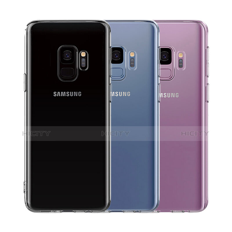 Silikon Hülle Handyhülle Ultra Dünn Schutzhülle Durchsichtig Transparent mit Schutzfolie für Samsung Galaxy S9 Klar