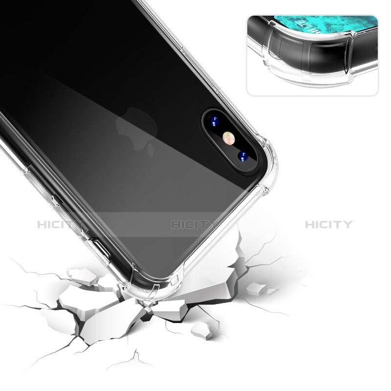 Silikon Hülle Handyhülle Ultra Dünn Schutzhülle Durchsichtig Transparent T01 für Apple iPhone Xs Max Klar