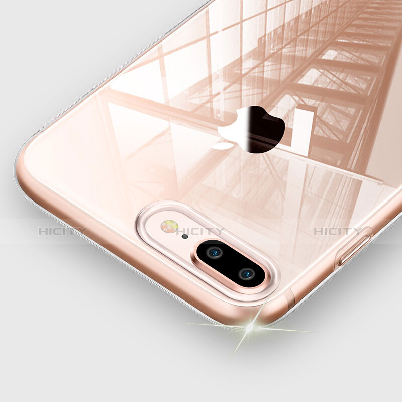 Silikon Hülle Handyhülle Ultra Dünn Schutzhülle Durchsichtig Transparent T03 für Apple iPhone 7 Plus Klar groß