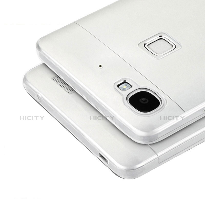 Silikon Hülle Handyhülle Ultra Dünn Schutzhülle Durchsichtig Transparent T04 für Huawei Enjoy 5S Grau Plus