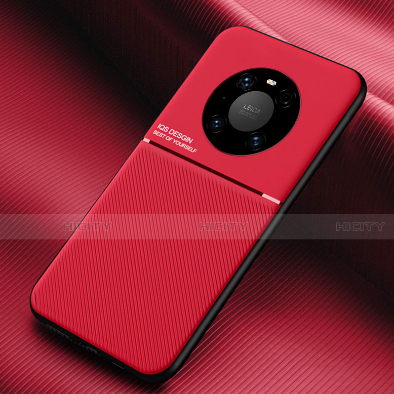Silikon Hülle Handyhülle Ultra Dünn Schutzhülle Flexible 360 Grad Ganzkörper Tasche C01 für Huawei Mate 40E 4G Rot