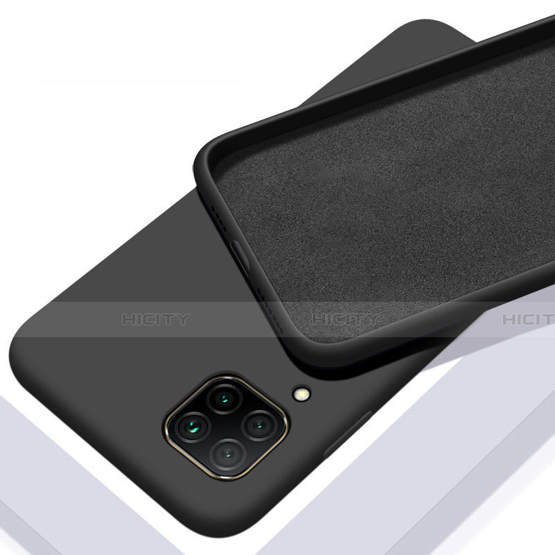 Silikon Hülle Handyhülle Ultra Dünn Schutzhülle Flexible 360 Grad Ganzkörper Tasche C01 für Huawei P40 Lite Schwarz Plus