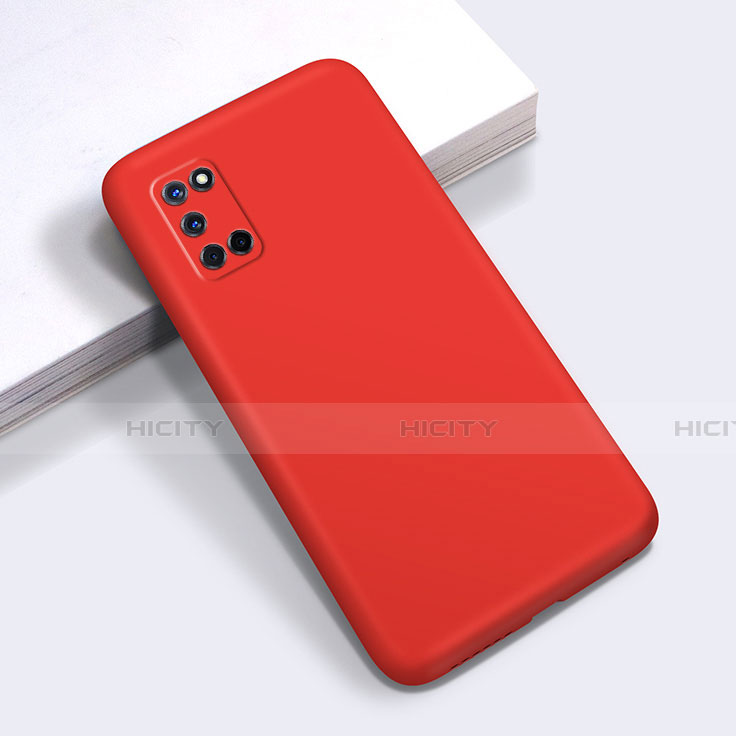 Silikon Hülle Handyhülle Ultra Dünn Schutzhülle Flexible 360 Grad Ganzkörper Tasche C01 für Oppo A72 Rot Plus