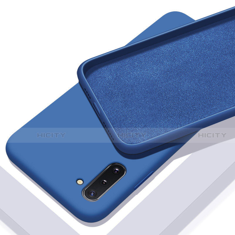 Silikon Hülle Handyhülle Ultra Dünn Schutzhülle Flexible 360 Grad Ganzkörper Tasche C01 für Samsung Galaxy Note 10 5G Blau Plus
