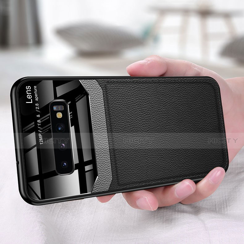 Silikon Hülle Handyhülle Ultra Dünn Schutzhülle Flexible 360 Grad Ganzkörper Tasche C01 für Samsung Galaxy S10 Plus groß