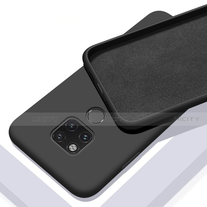 Silikon Hülle Handyhülle Ultra Dünn Schutzhülle Flexible 360 Grad Ganzkörper Tasche C03 für Huawei Mate 20 X 5G Schwarz Plus