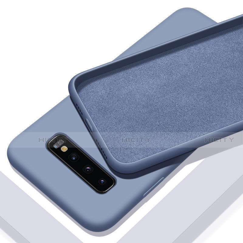 Silikon Hülle Handyhülle Ultra Dünn Schutzhülle Flexible 360 Grad Ganzkörper Tasche C03 für Samsung Galaxy S10 Violett
