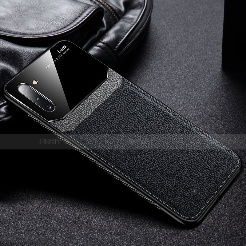 Silikon Hülle Handyhülle Ultra Dünn Schutzhülle Flexible 360 Grad Ganzkörper Tasche C06 für Samsung Galaxy Note 10 5G Schwarz Plus