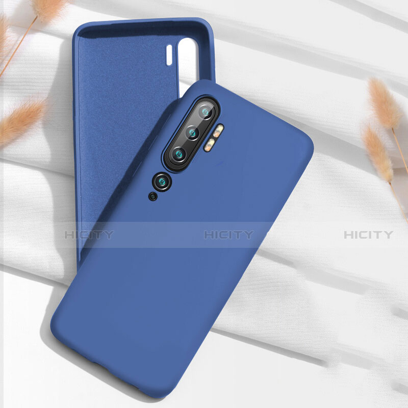 Silikon Hülle Handyhülle Ultra Dünn Schutzhülle Flexible 360 Grad Ganzkörper Tasche C07 für Xiaomi Mi Note 10 Pro Blau