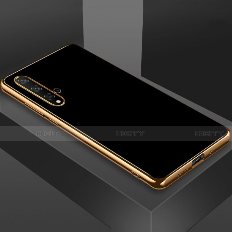 Silikon Hülle Handyhülle Ultra Dünn Schutzhülle Flexible Tasche C01 für Huawei Nova 5 Pro Schwarz Plus